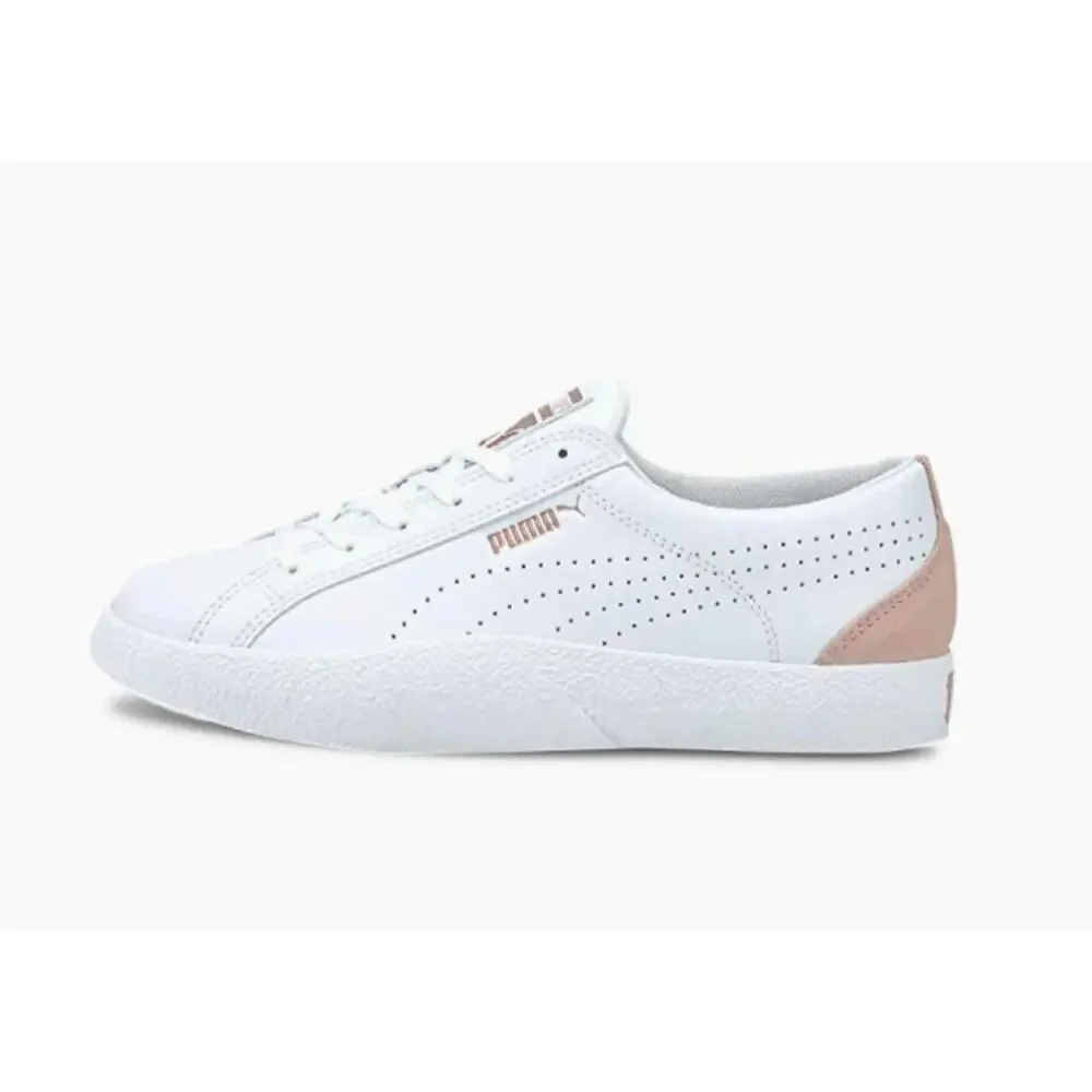 Puma Women's Love Perf White Pink Sneakers Trainers  Size 7.5 Retro Casual